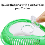 DOPHIN TT-320 Baby Turtle Tank Aquarium & Carrier with Lid, Ramp, Perfect for Baby Turtle, Crab Fish and Other Small Fish | Tank Volume: 4.7L | Tank Size: Medium | Original from Tunai Store
