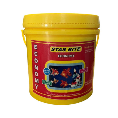 SF+ Star Bite Economy Fish Food | for All Tropical and KOI Fishes | Enhances Color Growth in Fish | Floating Pellets (500gms, Floating Pellets)