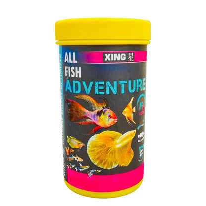 SF+ Xing All Fish Adventure Fish Food | Optimal Health and Growth in Fishes | Originally from TUNAI Store (110gms, Pellets)