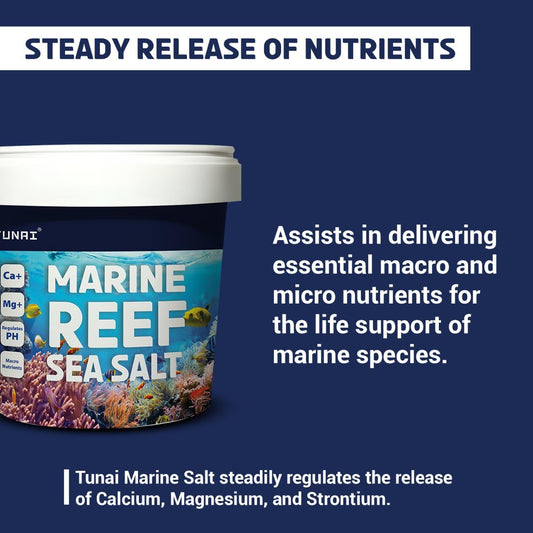 Tunai Marine Coral Reef Base Aquarium Salt for Marine Fish Aquarium (Particles, 1KG)
