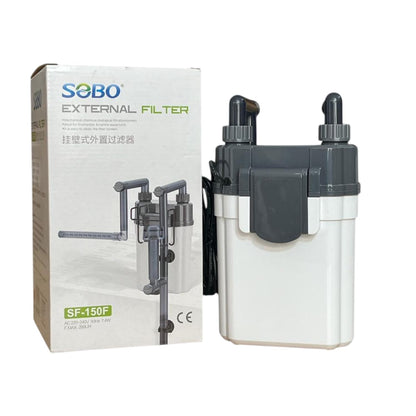 TUNAI S0B0 SF-150F External Hanging Filter for Aquarium Fish Tank | Mechanical, Chemical and Biological Filtration | Power: 4W | F.Max: 260L/H