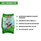 TUNAI Optimum Hi-Pro Staple Specialist'S Fish Food For Koi Pond Fish(Large Pellets)Adult, 1.5Kg(Original Imported, From Tunai Store)