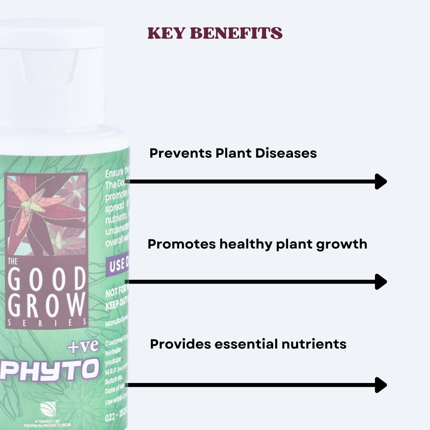 The Good Grow Series PHYTO +ve | Promote Healthy Aquatic Plants | Support the Health and Vitality of your Aquatic Plants (50 ml)
