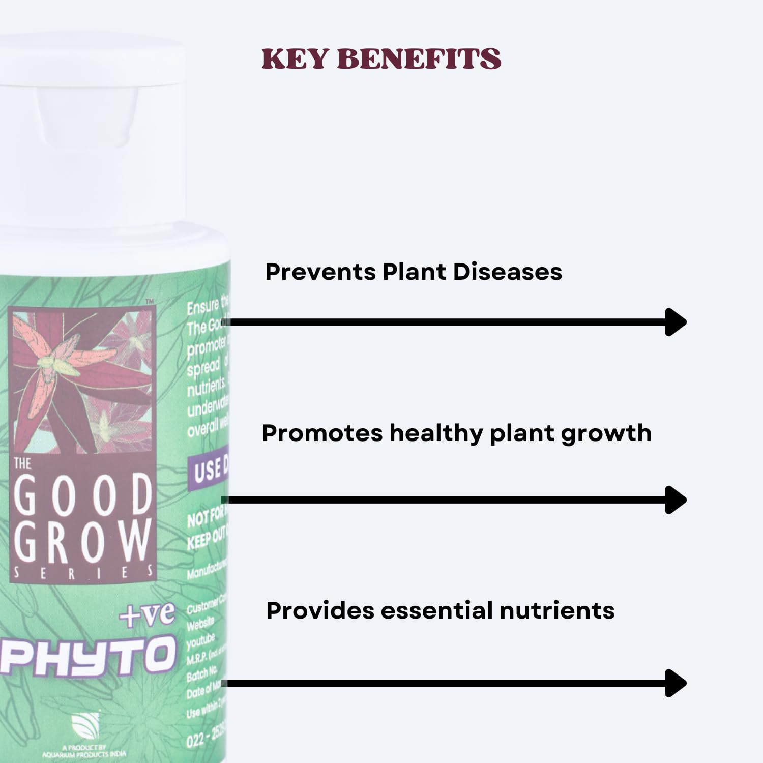 The Good Grow Series PHYTO +ve | Promote Healthy Aquatic Plants | Support the Health and Vitality of your Aquatic Plants (50 ml)