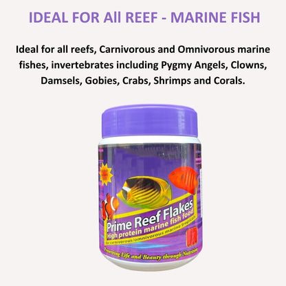 ON+ Prime Reef Flakes High Protein Marine Fish Food | 34g | Originally from TUNAI Store