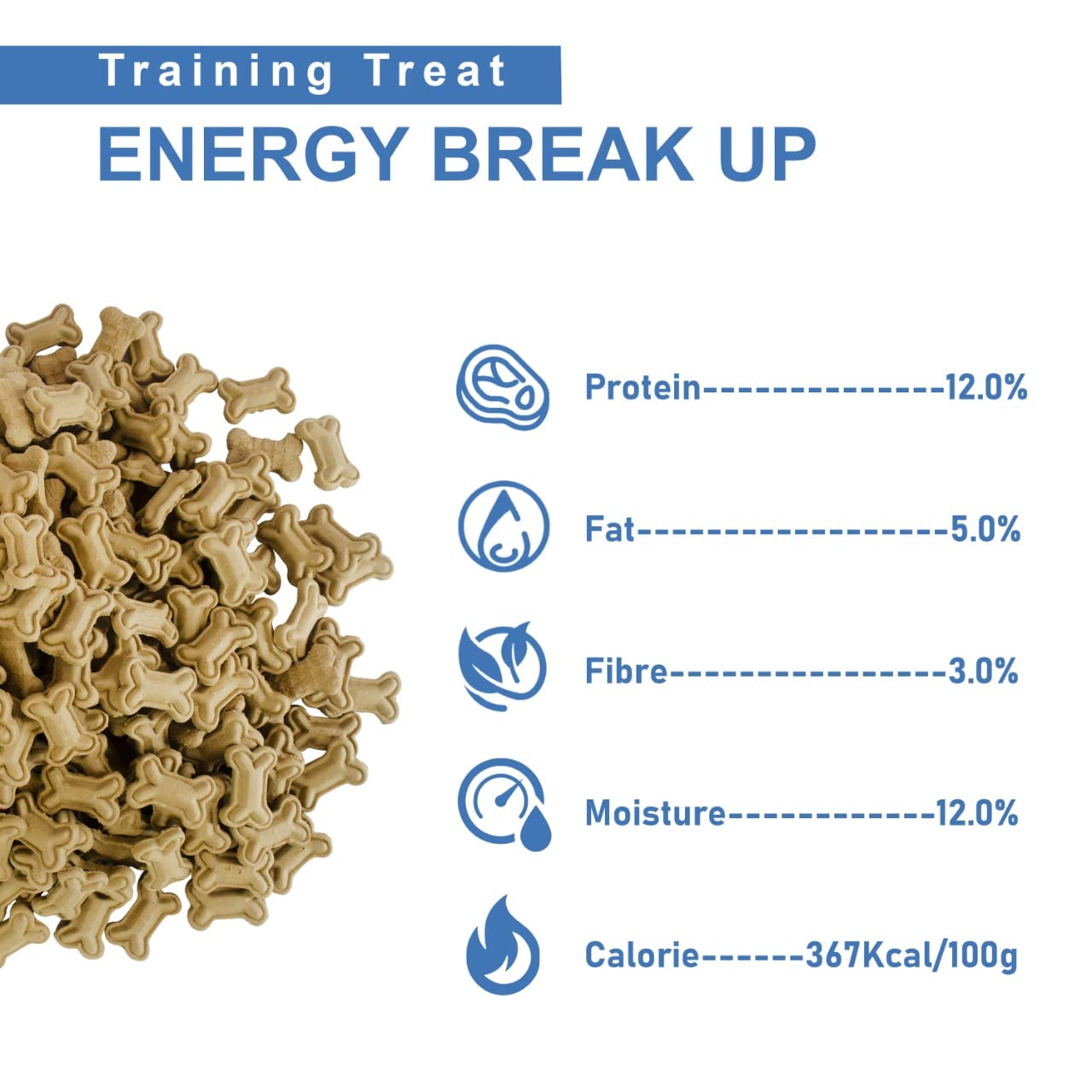 Tunai Super Saver Dog Biscuits | Dog Treats | Dog Food | 1kg Real Chicken Meat Flavoured Bone Shaped Biscuits for Adult Dogs Best Training Treats