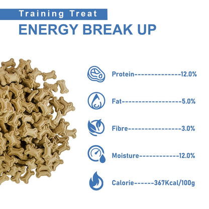 Tunai Super Saver Dog Biscuits | Dog Treats | Dog Food | 1kg Real Chicken Meat Flavoured Bone Shaped Biscuits for Adult Dogs Best Training Treats