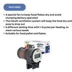Dophin AF013 LCD Aquarium Auto Feeder | Battery Operated | Suitable for Food Pellets and Flakes | (Original from Tunai Store)