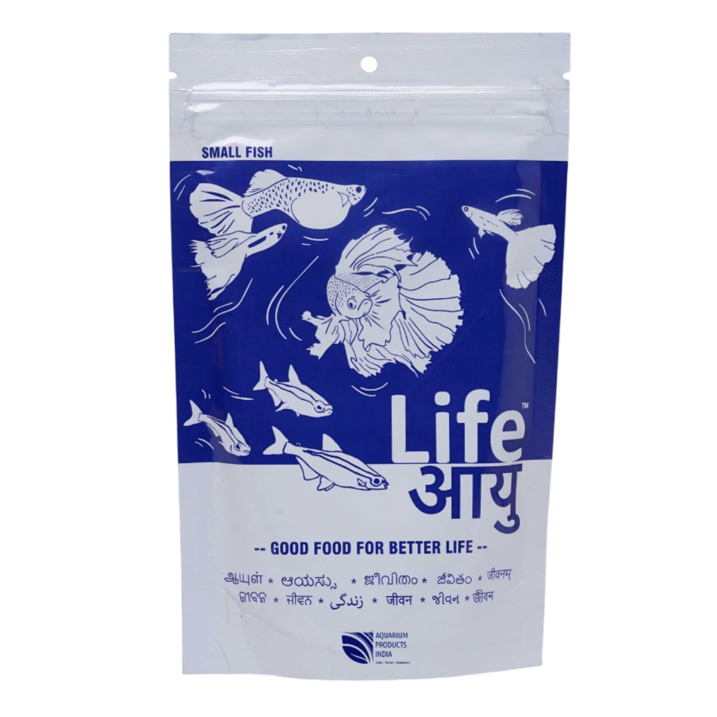 Life AAYU Neutral Fish Food | Ayurvedic Daily Diet for All Fish Sizes | Fresh from 7pets Store (Small, 100gms)