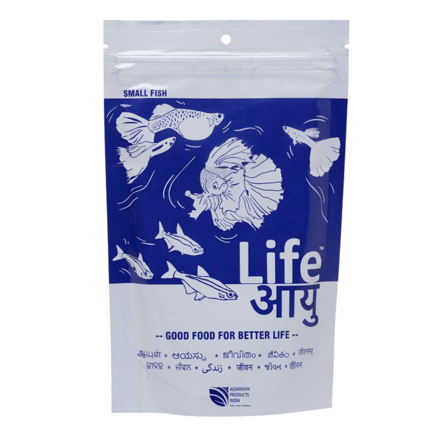 Life AAYU Neutral Fish Food | Ayurvedic Daily Diet for All Fish Sizes | Fresh from 7pets Store (Small, 100gms)