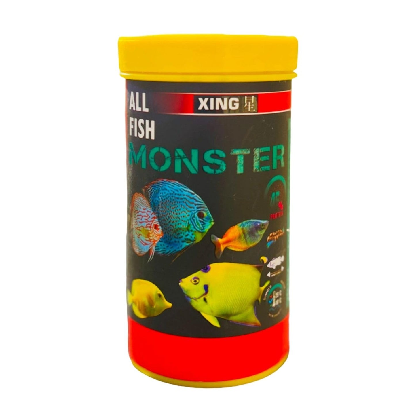 SF+ XING All Fish Monster Fish Food Fish Meal for All Adult Fishes | Originally from TUNAI Store (110gms, Pellets)