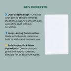 The Scape Right Series MAYA Algae Cleaning Pads for Aquarium | Safe for Acrylic & Glass Aquariums (1 Pad)