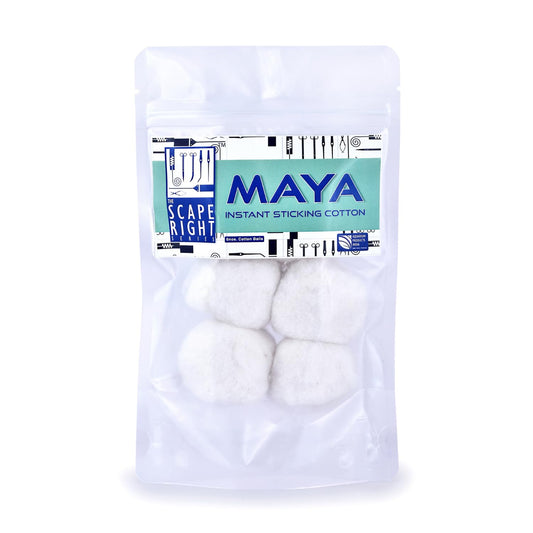 The Scape Right Series Maya Instant Sticking Cotton | for Aquarium Hardscaping | Premium Solution for Aquarium Enthusiasts (6 Cotton Balls)