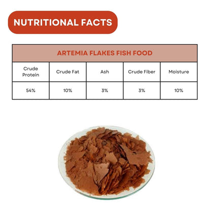 SF+ Artemia Flakes Fish Food | Nutritional Flake Food for Tetras, Guppies and Shrimps | Originally from TUNAI Store (25gms, Flakes)