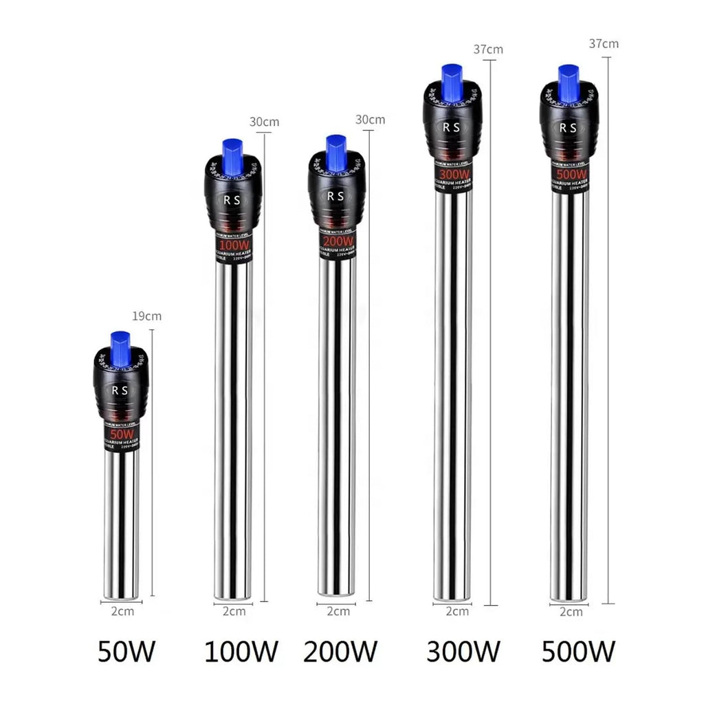 Jainsons Pet Products RS Electricals 500W Aquarium Fish Tank Heater | Break-Proof Stainless Steel Rod | Adjustable 12°C–34°C | Ideal for Tanks up to 6 Feet