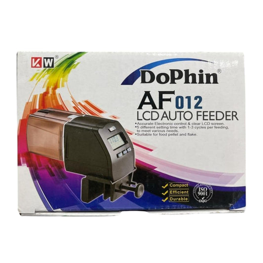 Dophin AF012 LCD Aquarium Auto Feeder | Electric Control and Clear LCD Screen | Suitable for Food Pellets and Flakes | (Original from Tunai Store)