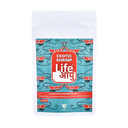 Life AAYU Shrimp Exotic Food | Ayurvedic Handmade Feed for Crystal Red & Caridina Shrimp | Boosts Breeding, Molting & Immunity | (15 GMS, Exotic)