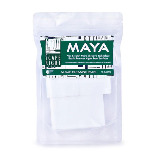 The Scape Right Series MAYA Algae Cleaning Pads for Aquarium | Safe for Acrylic & Glass Aquariums (3 Pads)