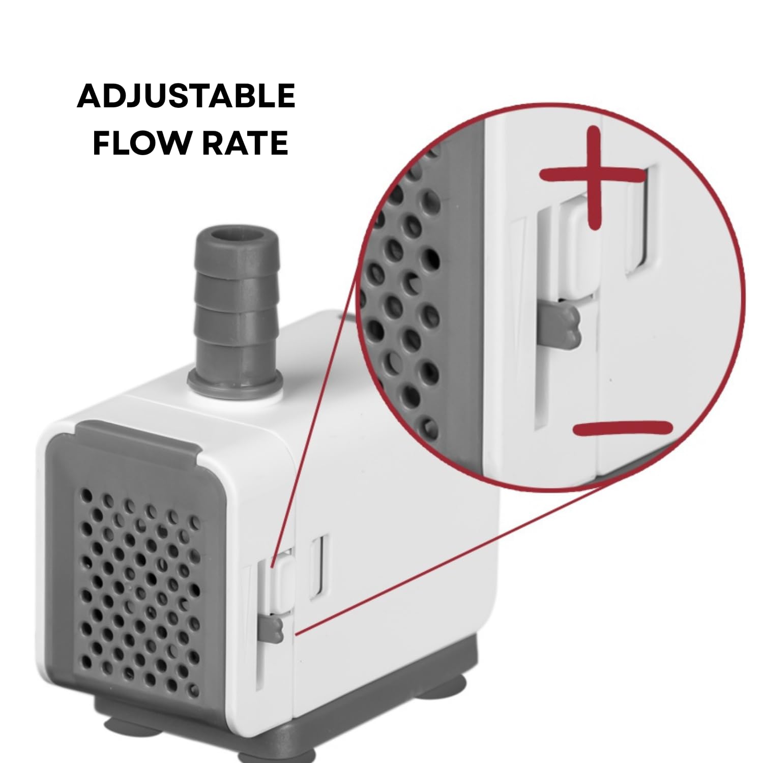 S0B0 AQ-500 Submersible Water Pump for Aquarium Fish Tank| Energy Saving & Environmental Friendly | For Marine & Fresh Water Aquariums | Power: 6W | F.Max: 500L/H | Original from Tunai Store