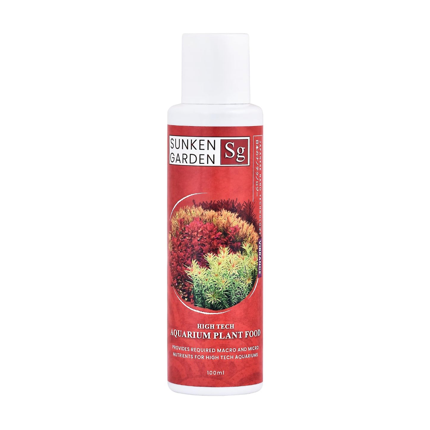 Sunken Garden Vibrance - Dutch-Style Aquarium Fertilizer | All-in-One Formula for Bushy Plant Growth | CO₂ & Non-CO₂ Compatible (100 ml)