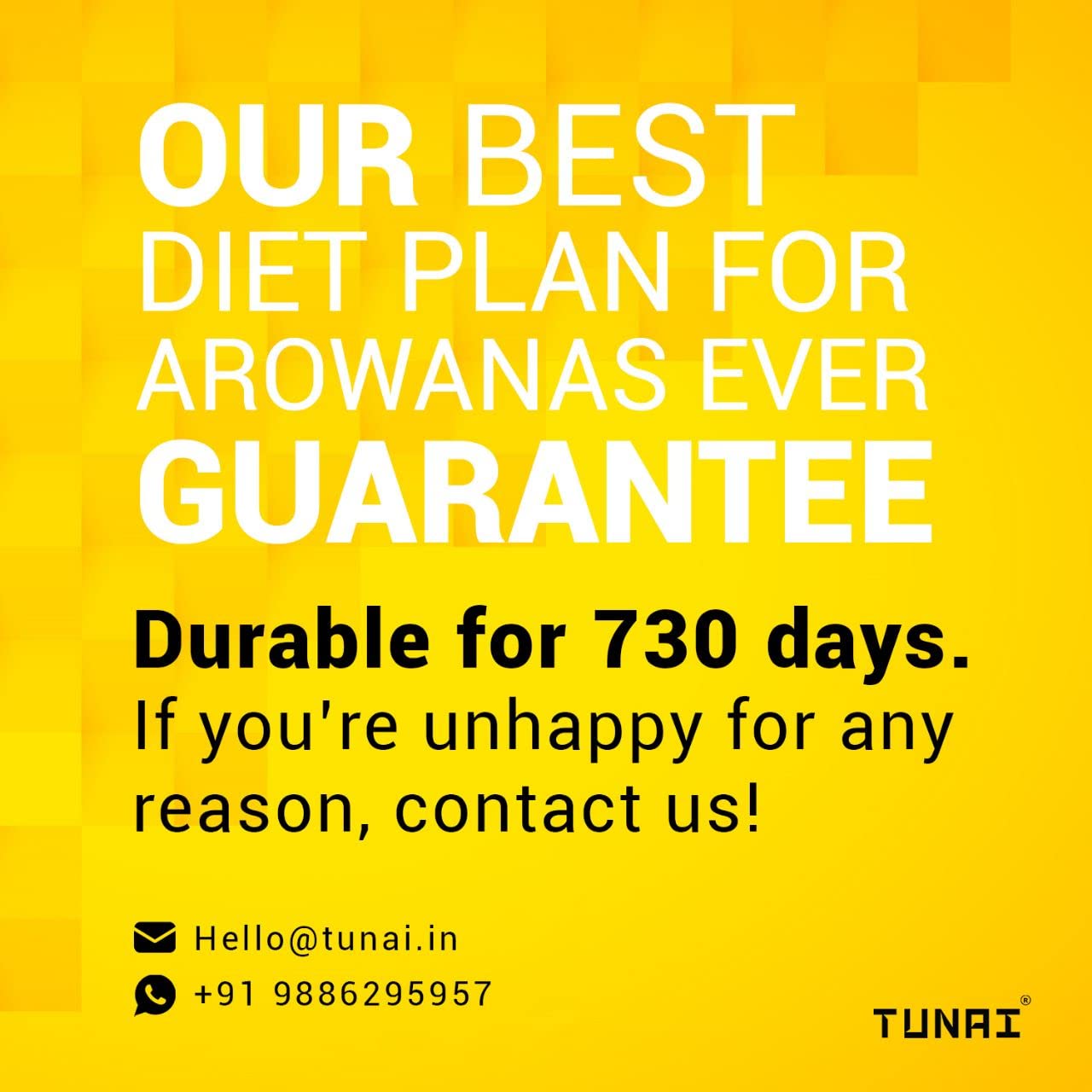 Tunai Arowana Fish Food Sticks |370g| for Adult Arowana, 40% Protein with The Benefits of Moringa, BSF Larvae, Squid Liver and Shrimp, Boost Growth and Vibrant Colors