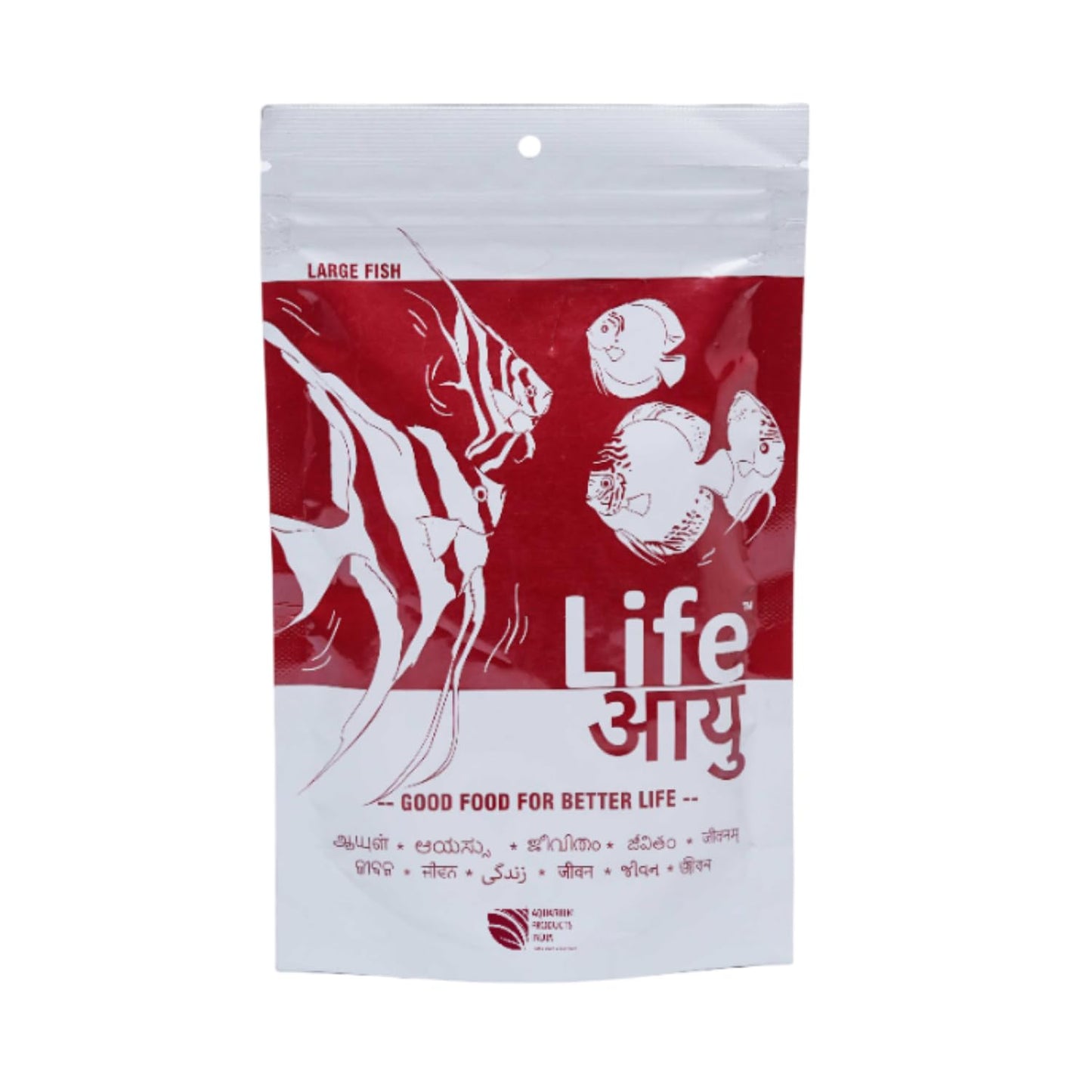 Life AAYU Red Fish Food | Ayurvedic Color Booster with Anchovy & Paprika | for All Fish Sizes | (Large, 100gms)