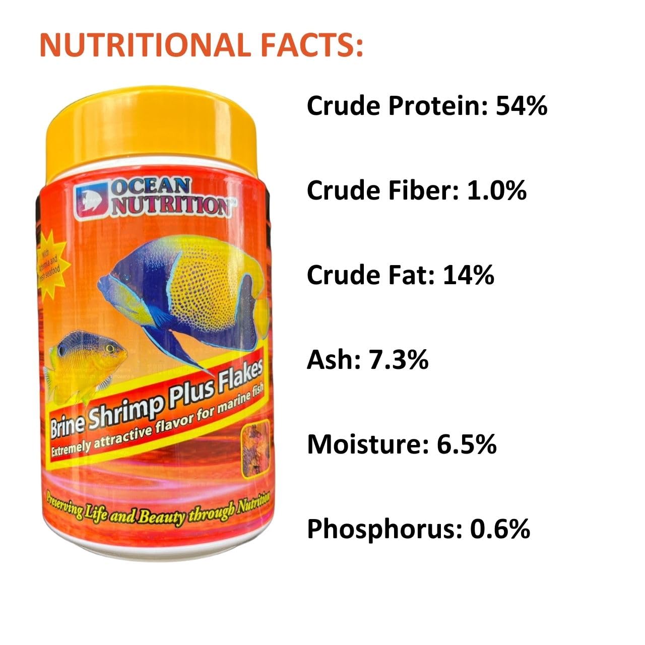 ON+ Brine Shrimp Plus Flakes Fish Food | 156 GMS | Originally from TUNAI Store (156 GMS, Shrimp)