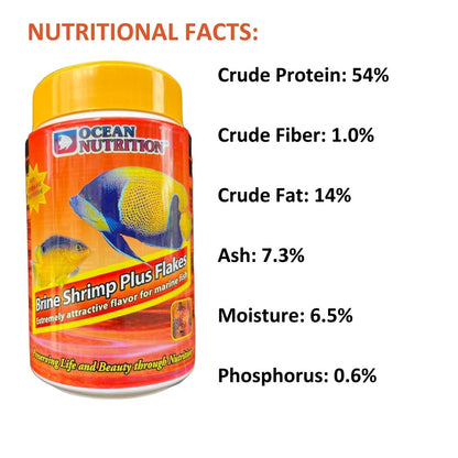 ON+ Brine Shrimp Plus Flakes Fish Food | 156 GMS | Originally from TUNAI Store (156 GMS, Shrimp)