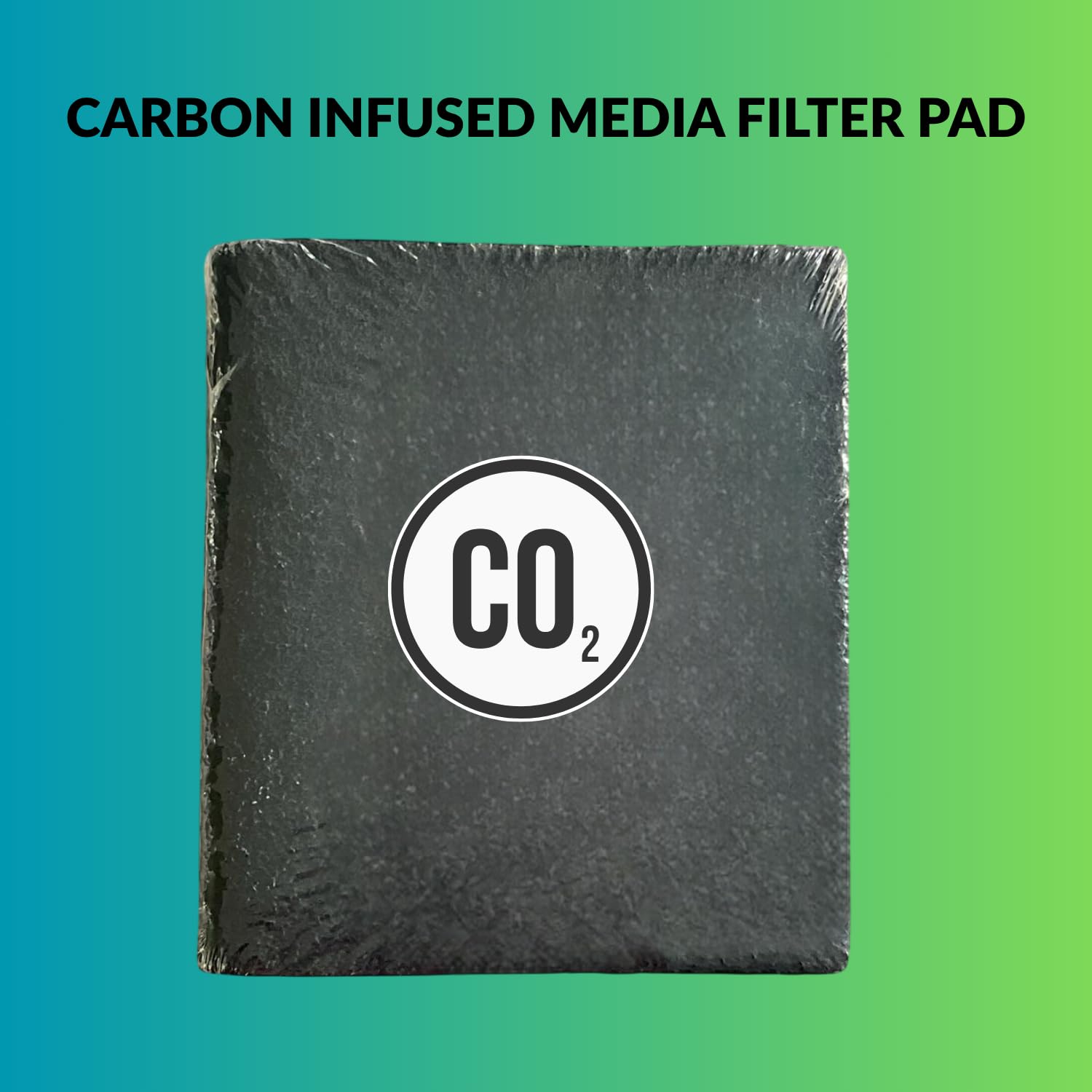 SUNSUN Carbon Infused Filter Media Pad | Suitable for All HW-Series Canister Filters | Self-Cut Filter Pad | Original from Tunai Store (Black, Square)