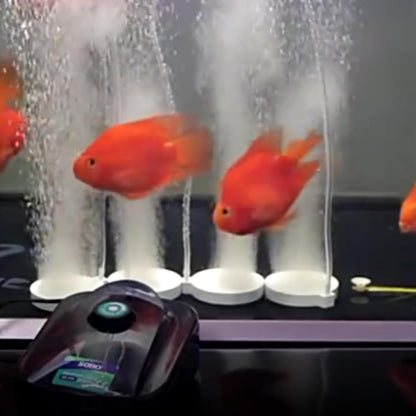 S0B0 SB-988 Air Pump for Aquarium Fish Tank | Minimal Noise Output and Vibration | 4-Way Air Pump | Adjustable Flow Rate | Power: 12W | F.Max: 4 x 4L/min | Original from Tunai Store