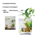 Dophin BT 120 Mini Aquarium Fish Tank | Complete Filtration | Compact and Elegant | Planting Basket | Capacity - 10L Fish Tank (Original from Tunai Store)