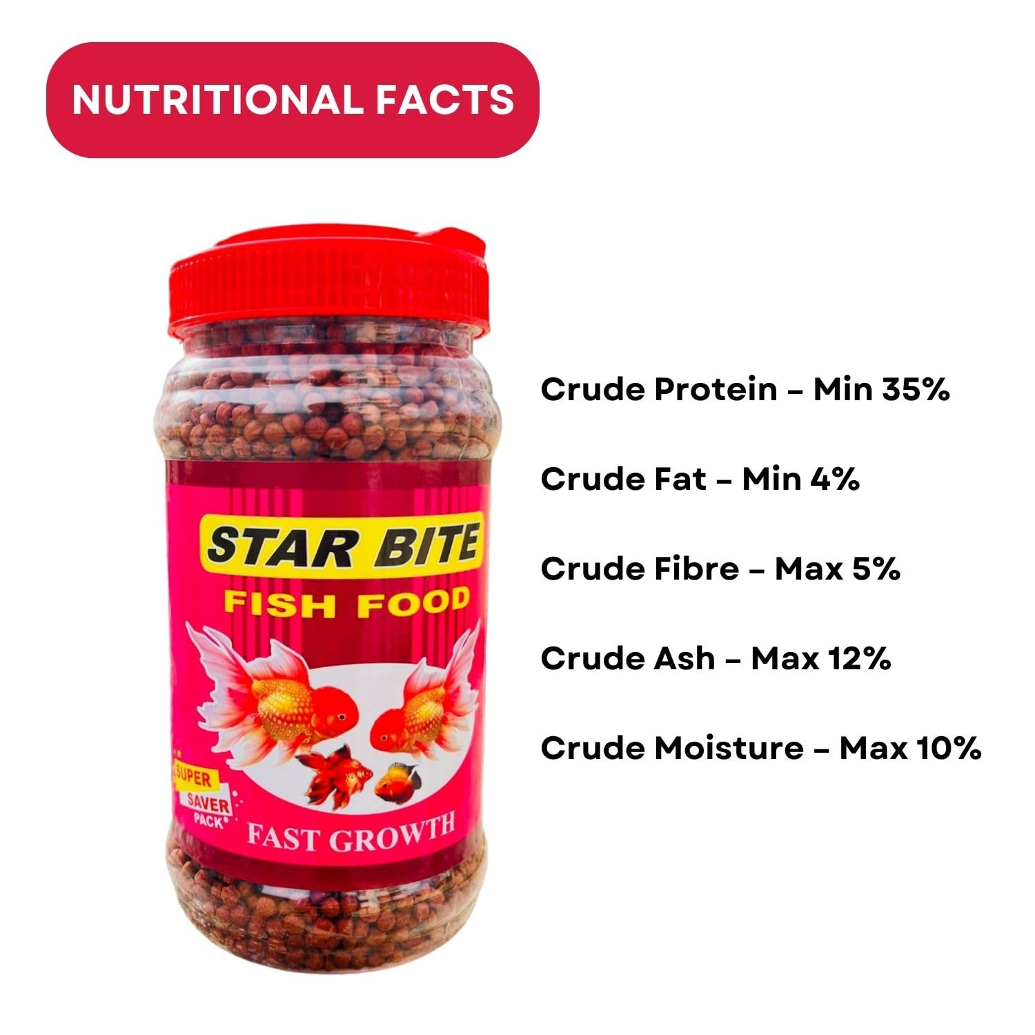 SF+ Star Bite Fish Food | Super Saver Pack (400g, Fast Growth)