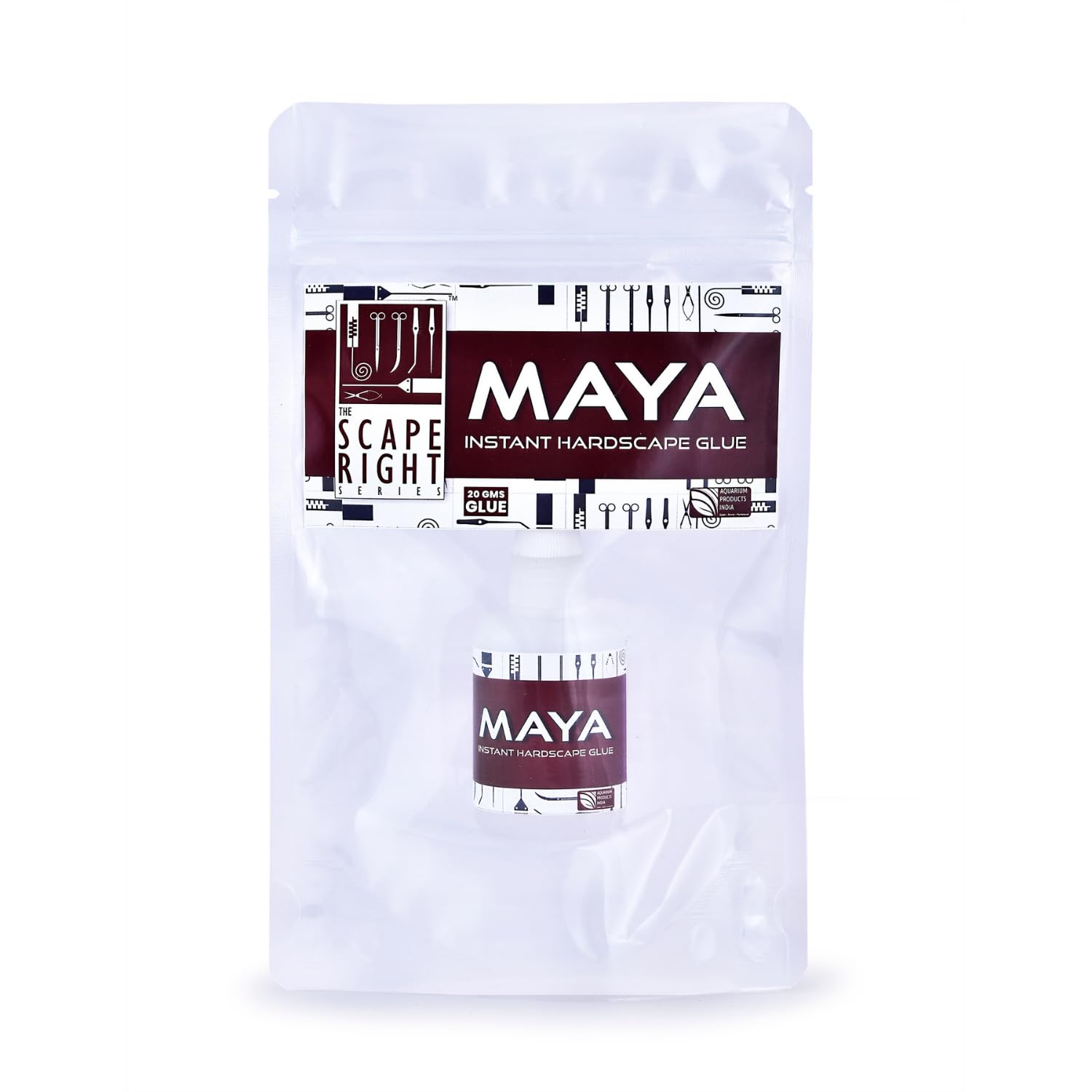 The Scape Right Series MAYA Instant Hardscape Glue | Specially Designed for Aquascaping Enthusiasts (20 gms)