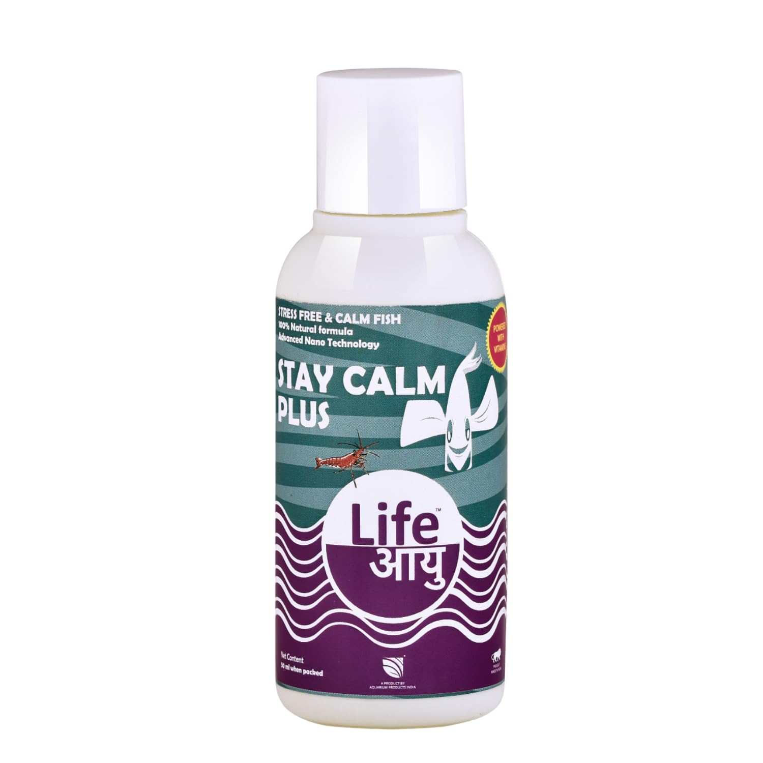 Life AAYU Stay Calm Plus Fish Food Supplement | Suitable for All Freshwater and Marine Fish | Improves Resistance to Infection | (50 ml)