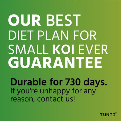 TUNAI Small Koi Fish Food | 3MM Pellets | Enriched with 51% Protein |Suitable for All Medium Sized Pond Fish, 1.5KG (3MM, 1.5Kg)