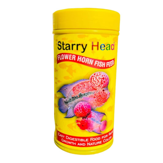 SF+ Starry Head Flowerhorn Fish Food | Easy Digestible Food for Rapid Growth and Color | Originally from TUNAI Store (100gms, Pellets)
