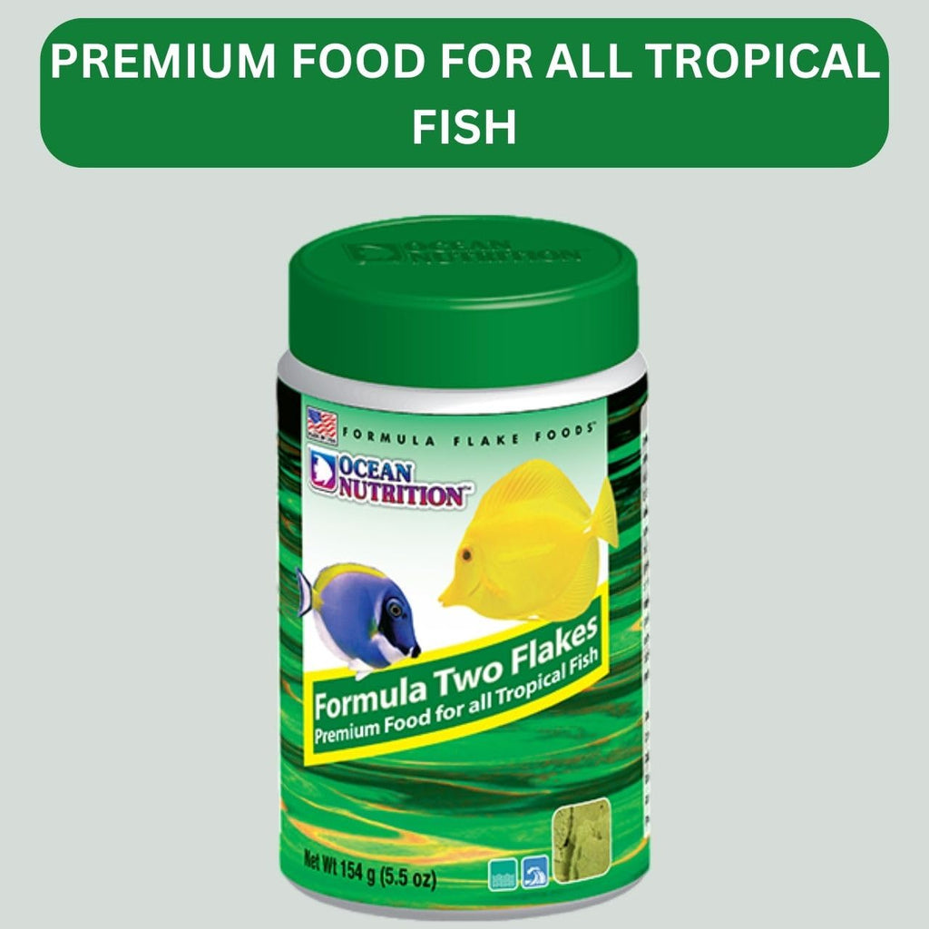 ON+ Formula Two Flakes Fish Food (Original from Tunai Store) | Premium Flake Food for All Tropical Fish (156gms, Flake)