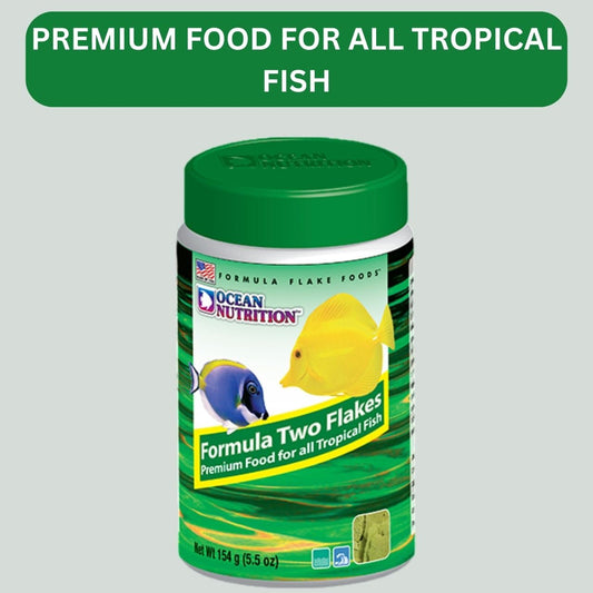 ON+ Formula Two Flakes Fish Food (Original from Tunai Store) | Premium Flake Food for All Tropical Fish (156gms, Flake)