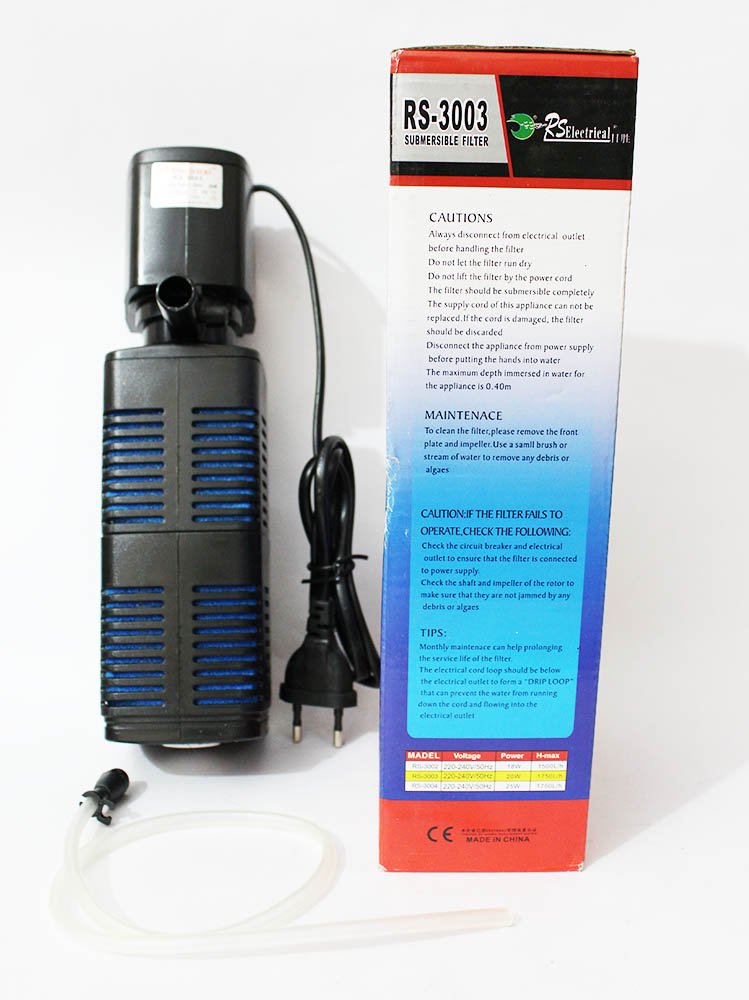 RS Electrical RS-3003 Aquarium Submersible Internal Filter