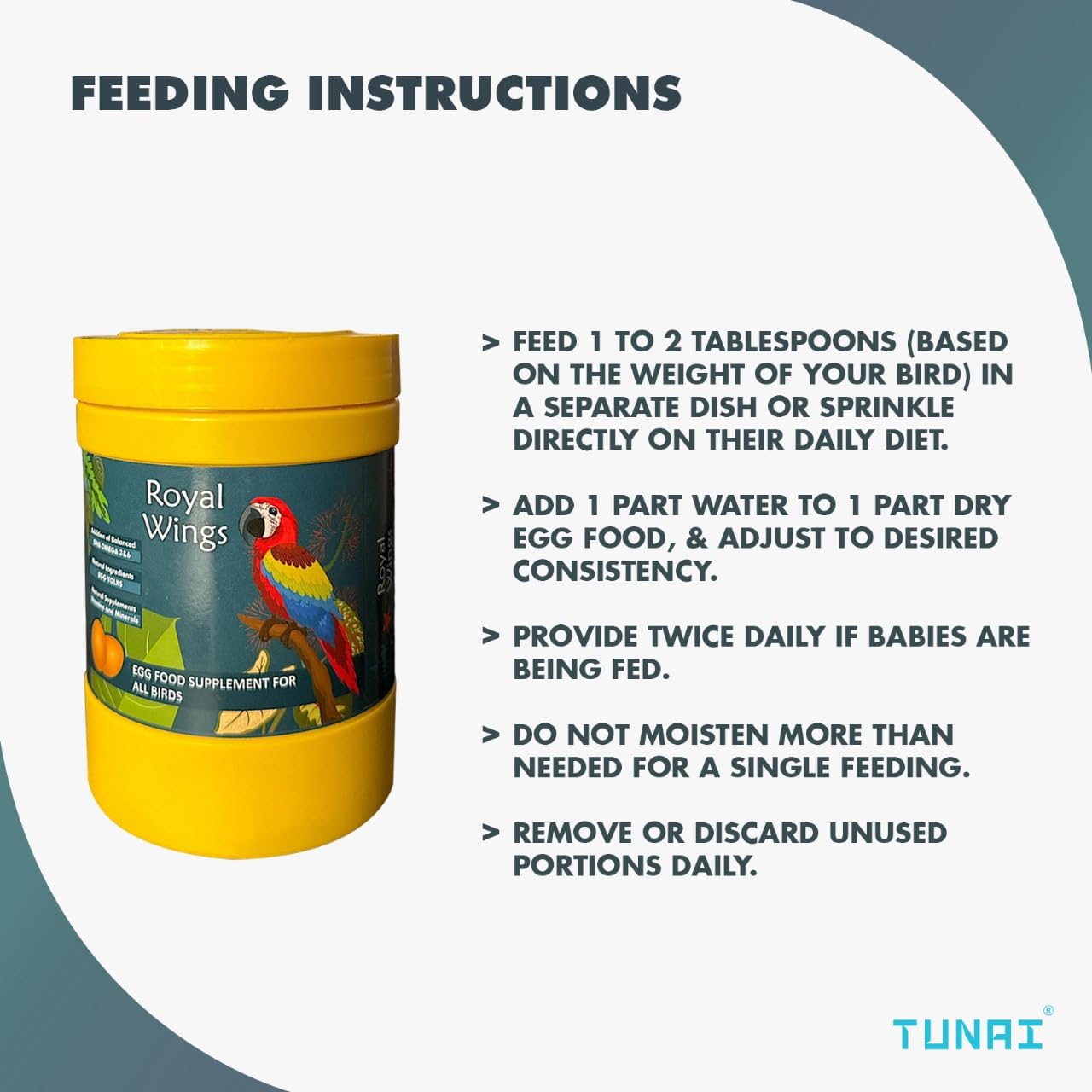 SF+ Royal Wings Egg Supplements for All Birds (Royal Wings - Egg Supplement)