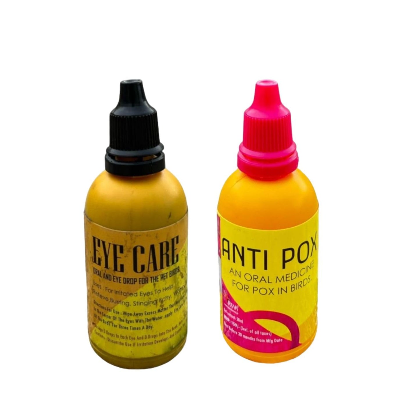 SF+ Pet Birds Eye Care and Anti Pox Health Supplements | Combo of 2 (50ml Each) | Original from TUNAI Store
