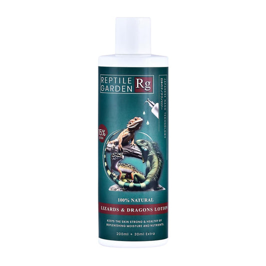 Reptile Garden Lizard & Dragon Lotion | Keep Your Lizard or Dragon’s Skin Soft, Hydrated, and Healthy (200 ml + 30 ml)