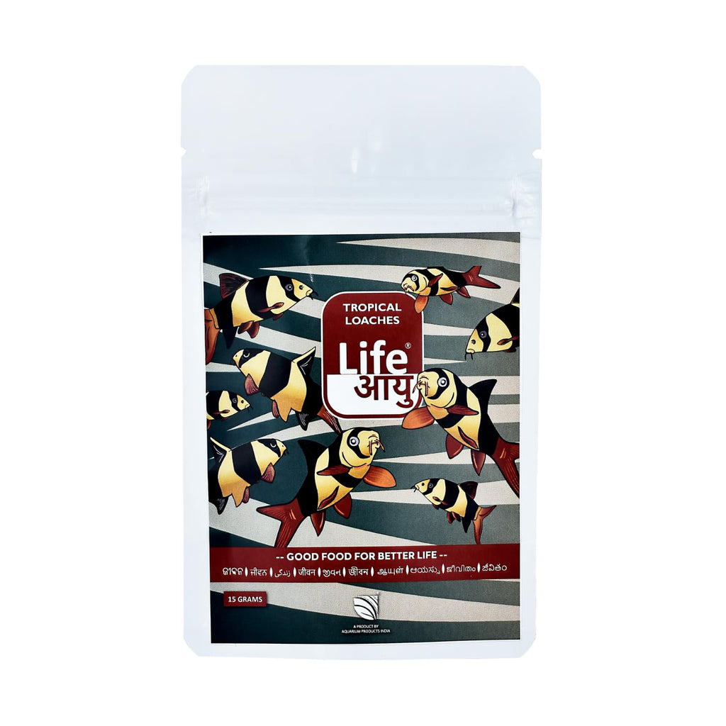 Life Aayu Tropical Loaches Aquarium Fish Food | Immunity Boost, High Protein, Humic-Enriched Diet (15 GMS)