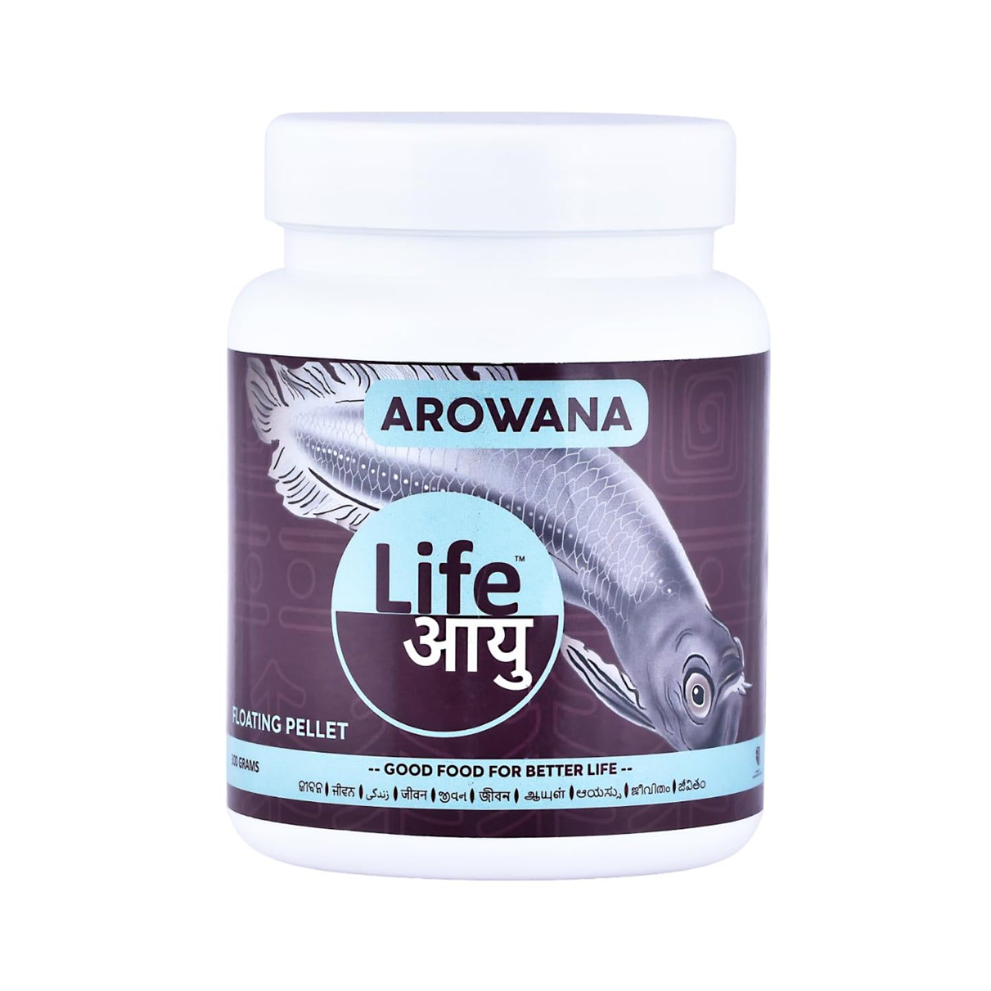 Life AAYU Silver Arowana Aquarium Fish Food | Designed to Improve Muscle, Bone, and Overall Body Strength | Best for Silver Arowanas (100 GMS)