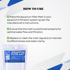 The Clean Water Series Aquarium Filter Matt | 2X Layer Filtration Pad (Food-Grade Nylon Mesh)