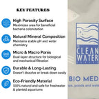 The Clean Water Series Sump Media for Aquarium | Natural Stone Filtration for Aquatic Bliss (2L/1Kg)