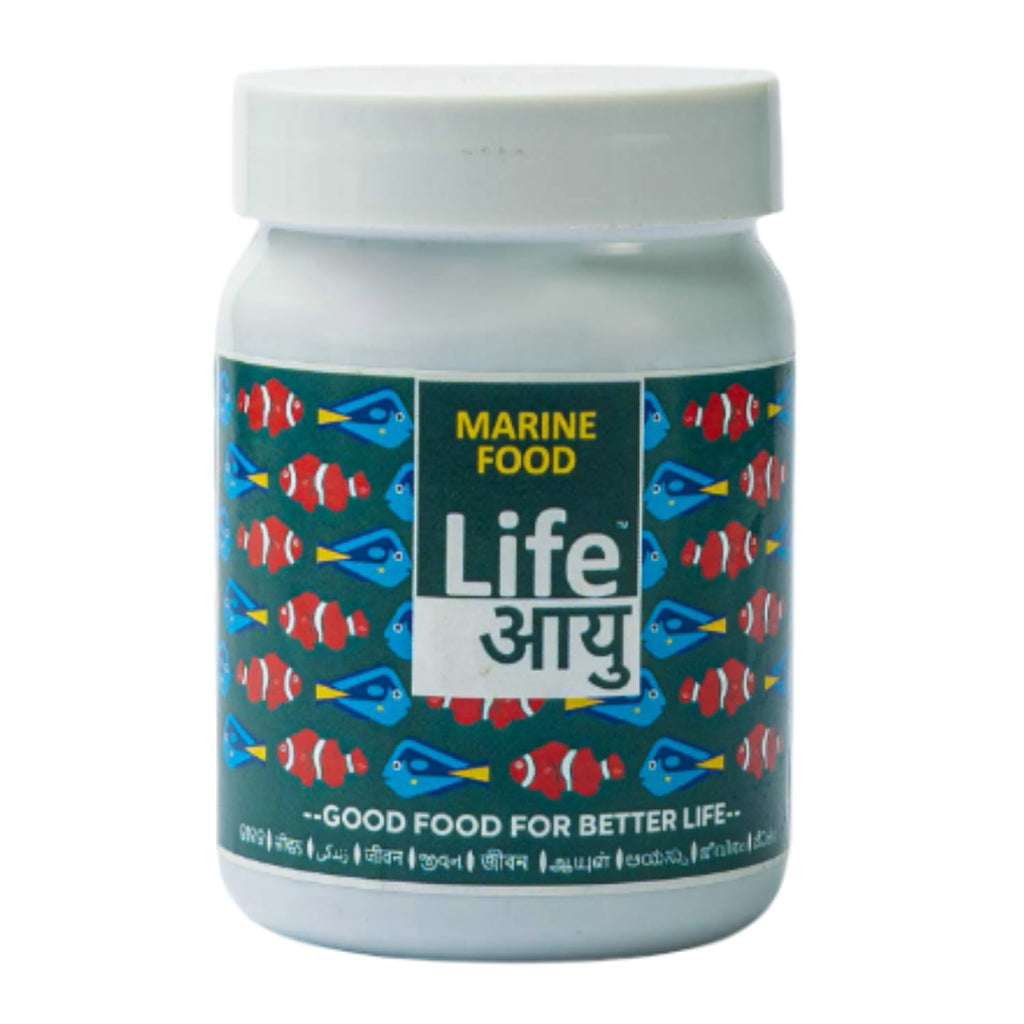 Life AAYU Marine Fish Food | Nutrient-Packed Diet | (70 GMS, Regular)