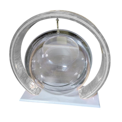 Double Bowl 6-inch Red Round Fish Bowl – Standing & Hanging Decorative Aquarium for Home & Office | 2-in-1 Double Bowl Round Fish Tank