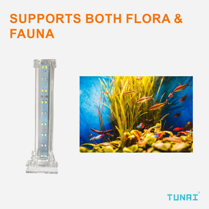 TUNAI+ Imported RS-S20 LED Light Set Up for Aquarium Fish Tank (White, RS-S20)
