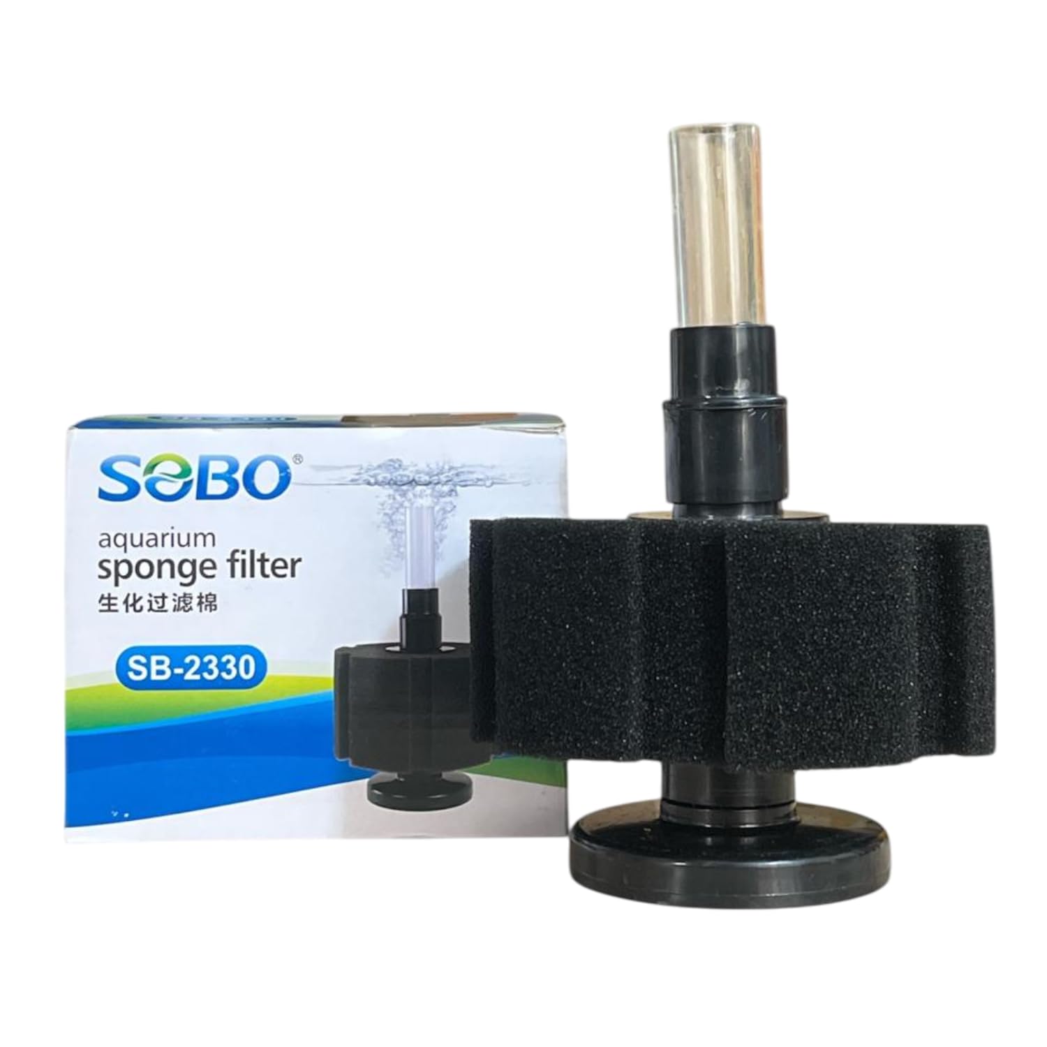 TUNAI S0B0 SB-2330 Bio Filter Sponge for Aquarium Fish Tank| Improves Water Quality & Clarity | Reusable & Washable | Mechanical & Biological Filtration | Safe for Fish & Plants